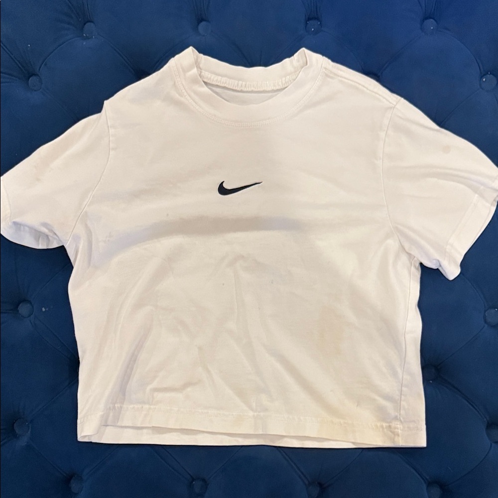 Nike White Tee with Black Logo